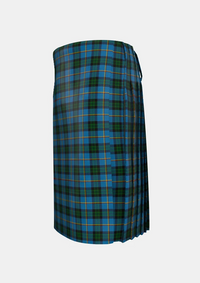 Traditional_Quinn_Tartan_kilt_2478_left_image_with_pleated_design_and_adjustable_buckles_for_men