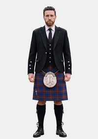 Traditional_Rabbie_Burns_Tartan_6318_Kilt_and_Argyle_Jacket_Kilt_Outfits_front_image