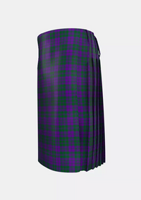 Traditional_Rae_Tartan_100_kilt_left_image_with_pleated_design_and_adjustable_buckles_for_men