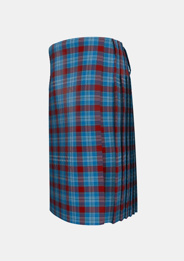 Traditional_Rafferty_Tartan_kilt_6749_left_image_with_pleated_design_and_adjustable_buckles_for_men
