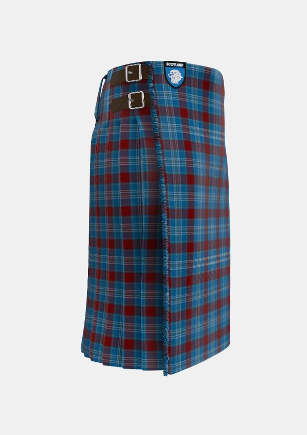 Traditional_Rafferty_Tartan_kilt_6749_right_image_with_pleated_design_and_adjustable_buckles_for_men