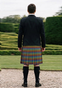Traditional_Rainbow_tartan_2675_Kilt_and_Argyle_Jacket_Kilt_Outfit_back_image