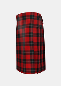 Traditional_Ramsay_Red_Tartan_kilt_1238_left_image_with_pleated_design_and_adjustable_buckles_for_men