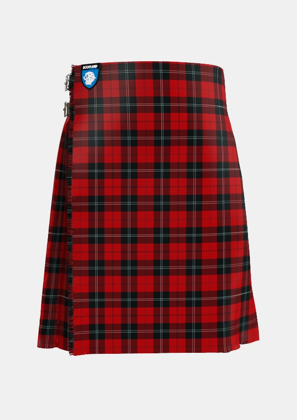Traditional_Ramsay_Tartan_1235_kilt_front_image_with_pleated_design_and_adjustable_buckles_for_men