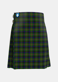 Traditional_Reid_Green_Tartan_2066_kilt_front_image_with_pleated_design_and_adjustable_buckles_for_men