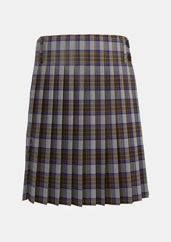 Traditional_Renfrew_Tartan_kilt_back_image_with_pleated_design_and_adjustable_buckles_for_men