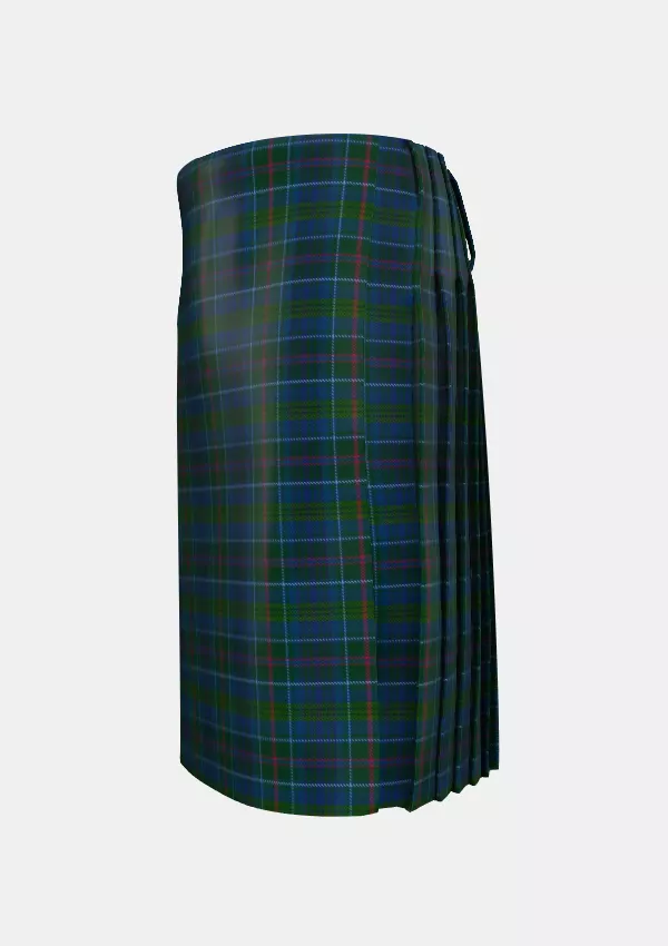 Traditional_Richard_of_Wales_Tartan_5761_kilt_left_image_with_pleated_design_and_adjustable_buckles_for_men