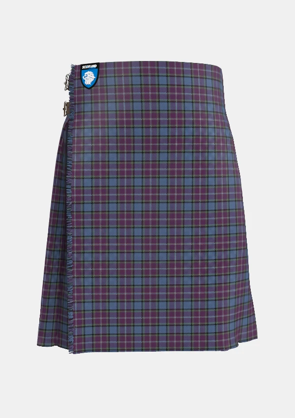 Traditional_Riley_s_Theme_Tartan_kilt_10657_front_image_with_pleated_design_and_adjustable_buckles_for_men