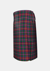 Traditional_Ritchie_Tartan_kilt_5412_left_image_with_pleated_design_and_adjustable_buckles_for_men