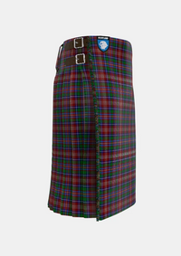 Traditional_Ritchie_Tartan_kilt_5412_right_image_with_pleated_design_and_adjustable_buckles_for_men