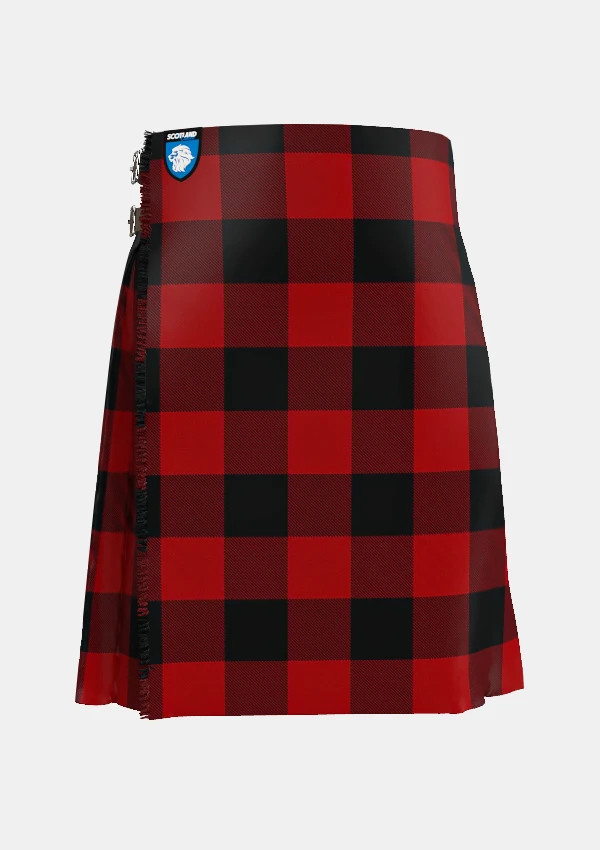 Traditional_Rob_Roy_Macgregor_Tartan_kilt_1504_front_image_with_pleated_design_and_adjustable_buckles_for_men