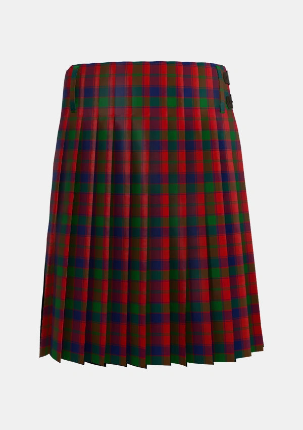 Traditional_Robertson_2_Tartan_1501_kilt_back_image_with_pleated_design_and_adjustable_buckles_for_men