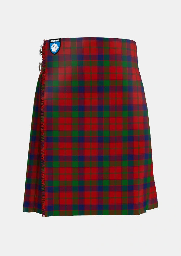 Traditional_Robertson_2_Tartan_1501_kilt_front_image_with_pleated_design_and_adjustable_buckles_for_men