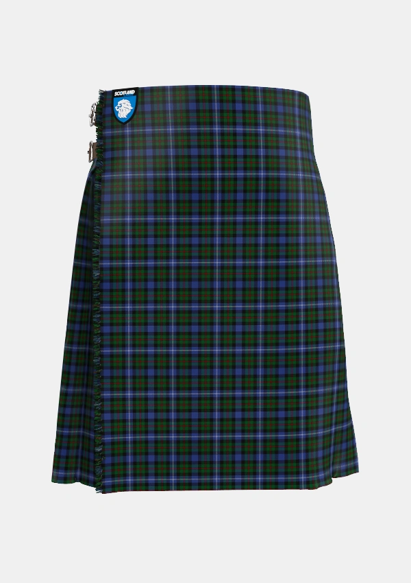 Traditional_Robertson_Hunting_2_Tartan_336_kilt_front_image_with_pleated_design_and_adjustable_buckles_for_men