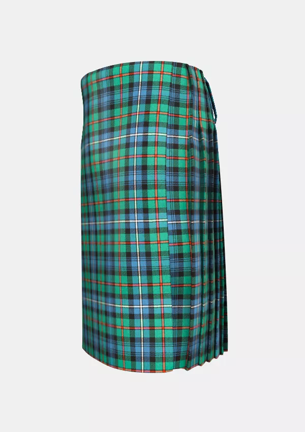 Traditional_Robertson_Hunting_Ancient_Tartan_kilt_left_image_with_pleated_design_and_adjustable_buckles_for_men