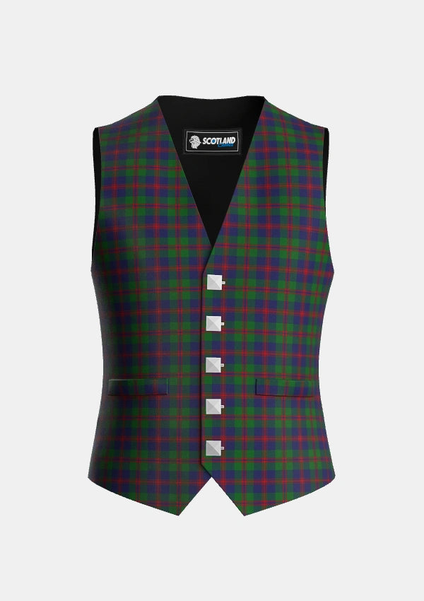 Traditional_Robertson_Struan_Tartan_530_Waistcoat_front_image