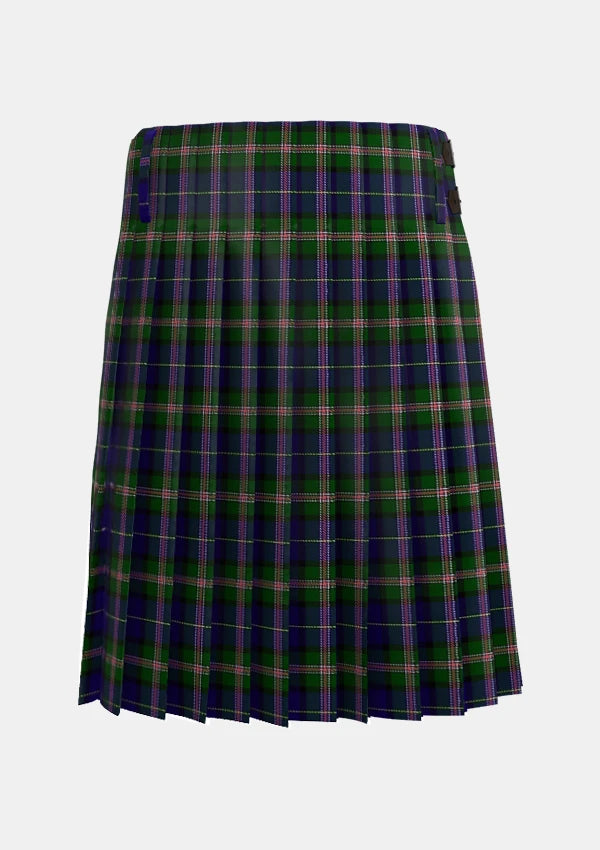 Traditional_Robson_Steve_Tartan_13975_kilt_back_image_with_pleated_design_and_adjustable_buckles_for_men