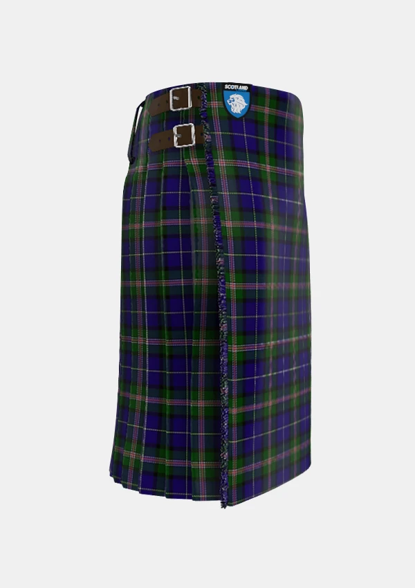 Traditional_Robson_Steve_Tartan_13975_kilt_right_image_with_pleated_design_and_adjustable_buckles_for_men