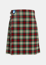 Traditional_Rose_White_Dress_Tartan_1227_kilt_front_image_with_pleated_design_and_adjustable_buckles_for_men