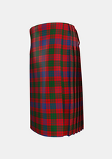 Traditional_Ross_2_Tartan_449_kilt_left_image_with_pleated_design_and_adjustable_buckles_for_men