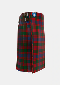 Traditional_Ross_2_Tartan_449_kilt_right_image_with_pleated_design_and_adjustable_buckles_for_men