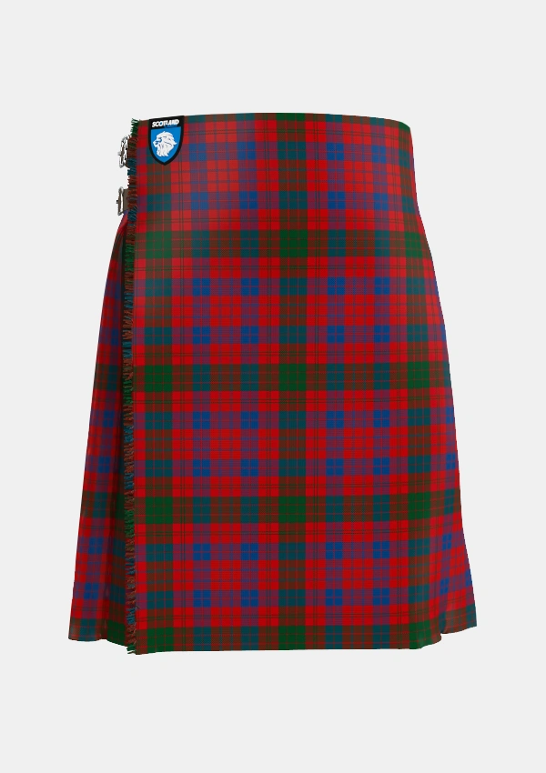 Traditional_Ross_5_Tartan_882_kilt_front_image_with_pleated_design_and_adjustable_buckles_for_men