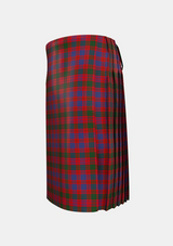 Traditional_Ross_8_Tartan_1403_kilt_left_image_with_pleated_design_and_adjustable_buckles_for_men