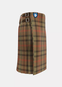 Traditional_Ross_Weathered_Tartan_kilt_right_image_with_pleated_design_and_adjustable_buckles_for_men