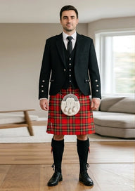 Traditional_Royal_Stewart_Tartan_Kilt_and_Argyle_Jacket_Kilt_Outfit_front_image
