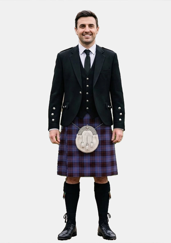Traditional_Rutherford_tartan_6926_Kilt_and_Argyle_Jacket_Kilt_Outfits_front_image