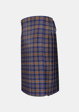 Traditional_Ruxton_Dress_Tartan_2380_kilt_left_image_with_pleated_design_and_adjustable_buckles_for_men