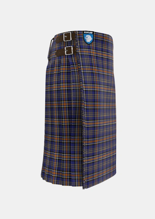 Traditional_Ruxton_Dress_Tartan_2380_kilt_right_image_with_pleated_design_and_adjustable_buckles_for_men