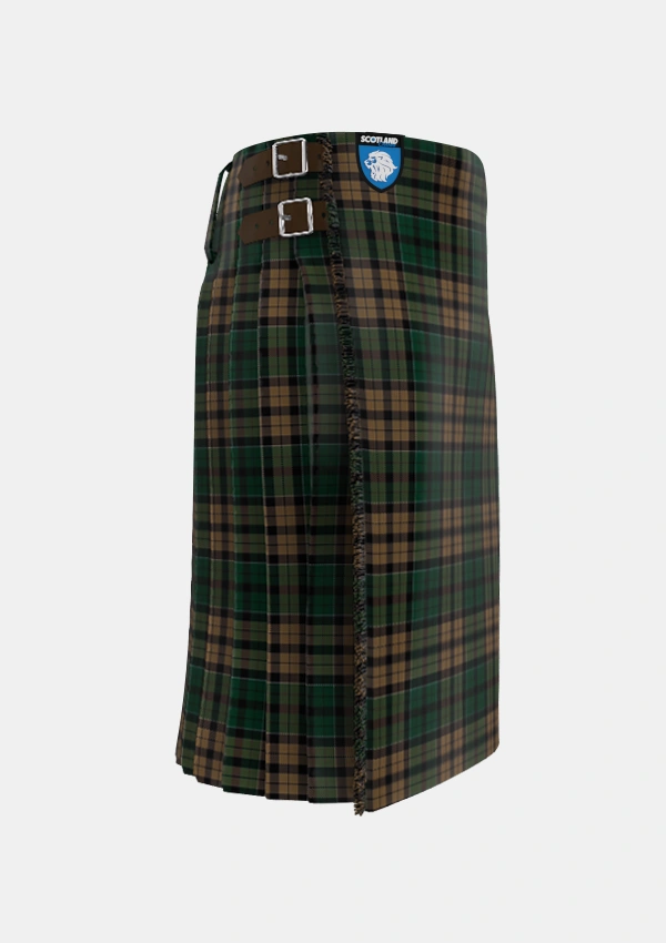 Traditional_Sackett_Tartan_6918_kilt_right_image_with_pleated_design_and_adjustable_buckles_for_men
