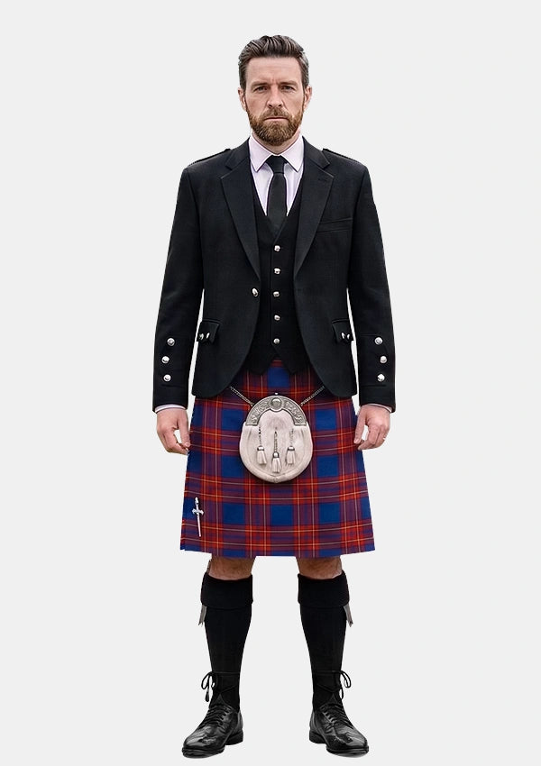Traditional_Salvation_Army_Tartan_Kilt_and_Argyle_Jacket_Kilt_Outfits_front_image