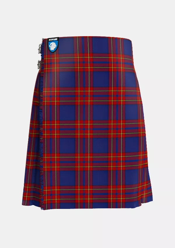 Traditional_Salvation_Army_Tartan_kilt_front_image_with_pleated_design_and_adjustable_buckles_for_men