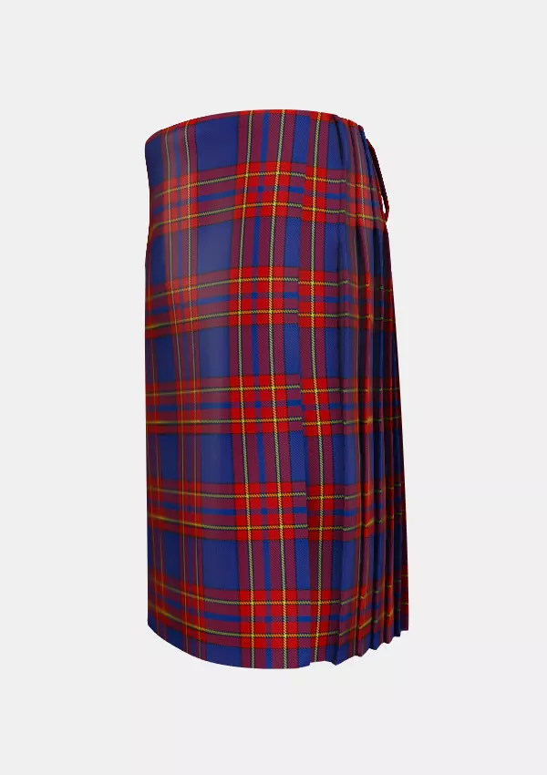Traditional_Salvation_Army_Tartan_kilt_left_image_with_pleated_design_and_adjustable_buckles_for_men
