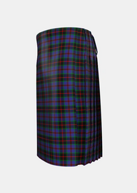 Traditional_Sandberg_Tartan_6860_kilt_left_image_with_pleated_design_and_adjustable_buckles_for_men