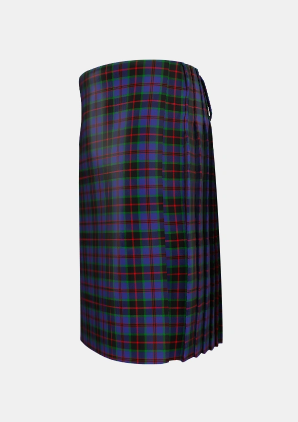 Traditional_Sandberg_Tartan_6860_kilt_left_image_with_pleated_design_and_adjustable_buckles_for_men