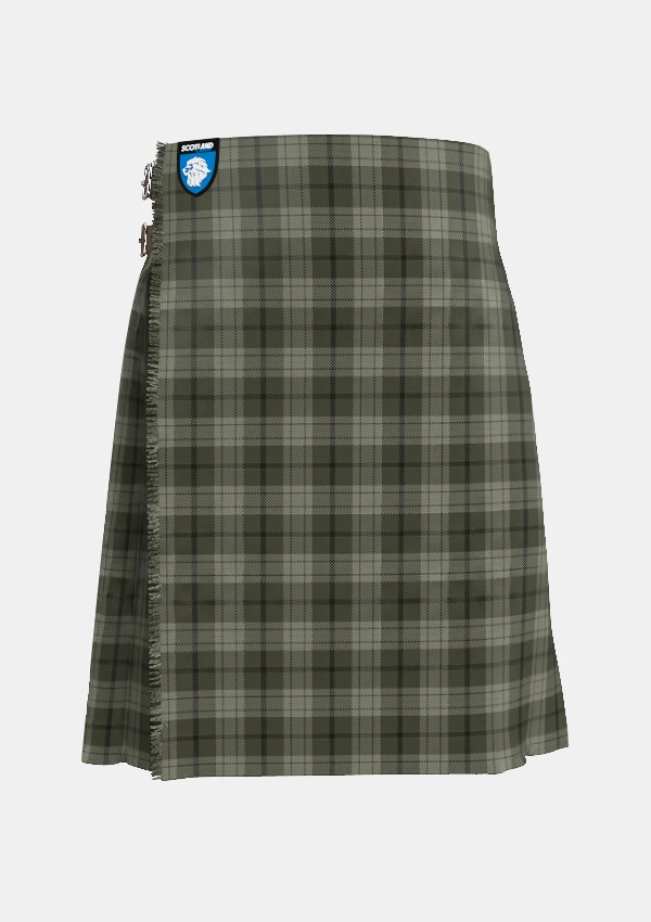 Traditional_Saunders_Tartan_kilt_front_image_with_pleated_design_and_adjustable_buckles_for_men