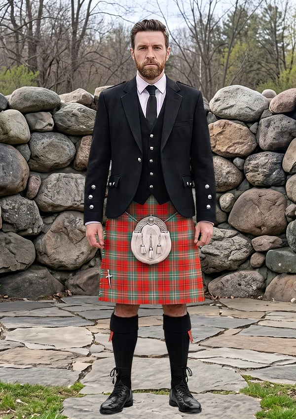 Traditional_Scott_Ancient_Tartan_Kilt_and_Argyle_Jacket_Kilt_Outfit_front_image