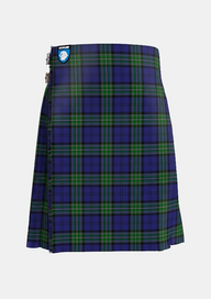 Traditional_Scottish_Rugby_Union_Tartan_kilt_2101_front_image_with_pleated_design_and_adjustable_buckles_for_men