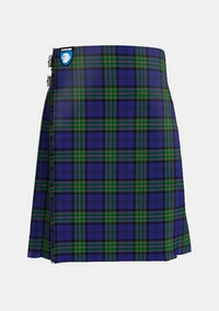 Traditional_Scottish_Rugby_Union_Tartan_kilt_2101_front_image_with_pleated_design_and_adjustable_buckles_for_men