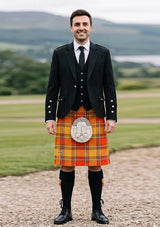 Traditional_Scrimgeour_Tartan_1627_Kilt_and_Argyle_Jacket_Kilt_Outfit_front_image