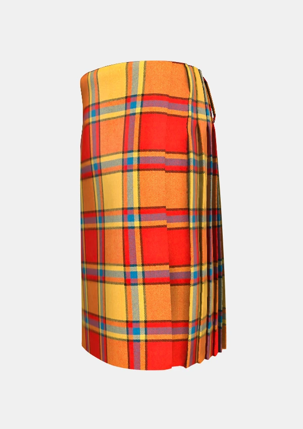 Traditional_Scrimgeour_Tartan_kilt_1627_left_image_with_pleated_design_and_adjustable_buckles_for_men