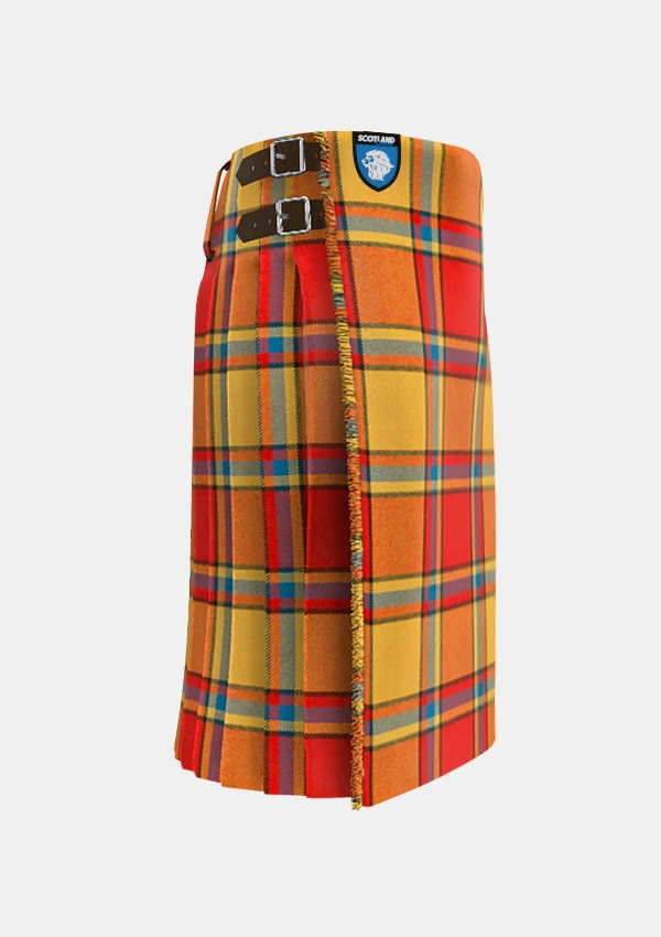 Traditional_Scrimgeour_Tartan_kilt_1627_right_image_with_pleated_design_and_adjustable_buckles_for_men