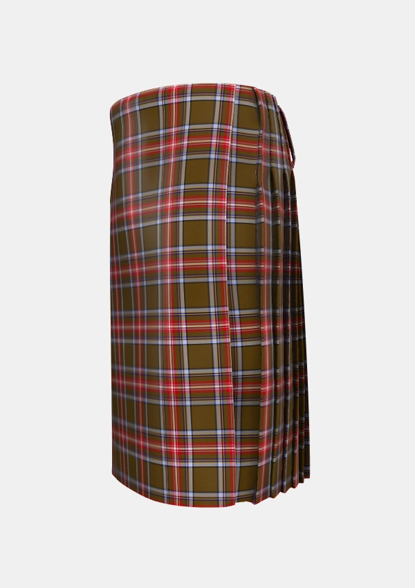Traditional_Sellers_Sillars_Tartan_1737_kilt_left_image_with_pleated_design_and_adjustable_buckles_for_men
