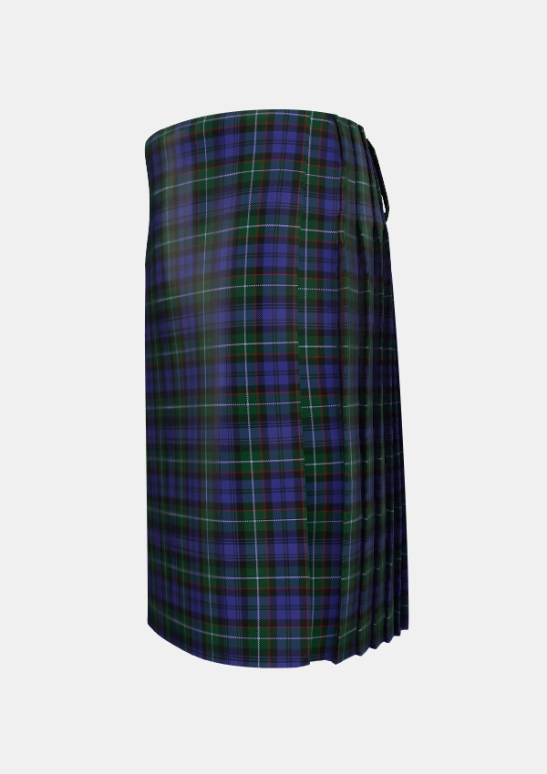 Traditional_Sempill_Tartan_2420_kilt_left_image_with_pleated_design_and_adjustable_buckles_for_men