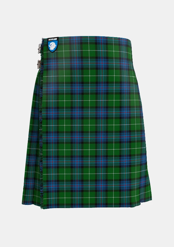 Traditional_Semple_Tartan_kilt_2292_front_image_with_pleated_design_and_adjustable_buckles_for_men