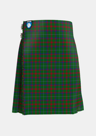 Traditional_Shaw_of_Tordarroch_Green_Hunting_Tartan_318_kilt_front_image_with_pleated_design_and_adjustable_buckles_for_men
