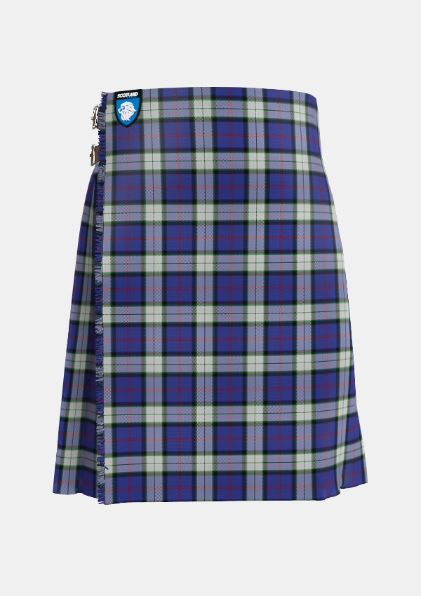 Traditional_Sinclair_Dress_Dance_Tartan_2434_kilt_front_image_with_pleated_design_and_adjustable_buckles_for_men